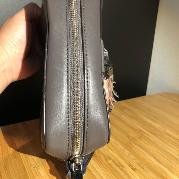 Rebecca Minkoff Sofia Tassel Gray Pink Mini Bag - Picture 8 of 8